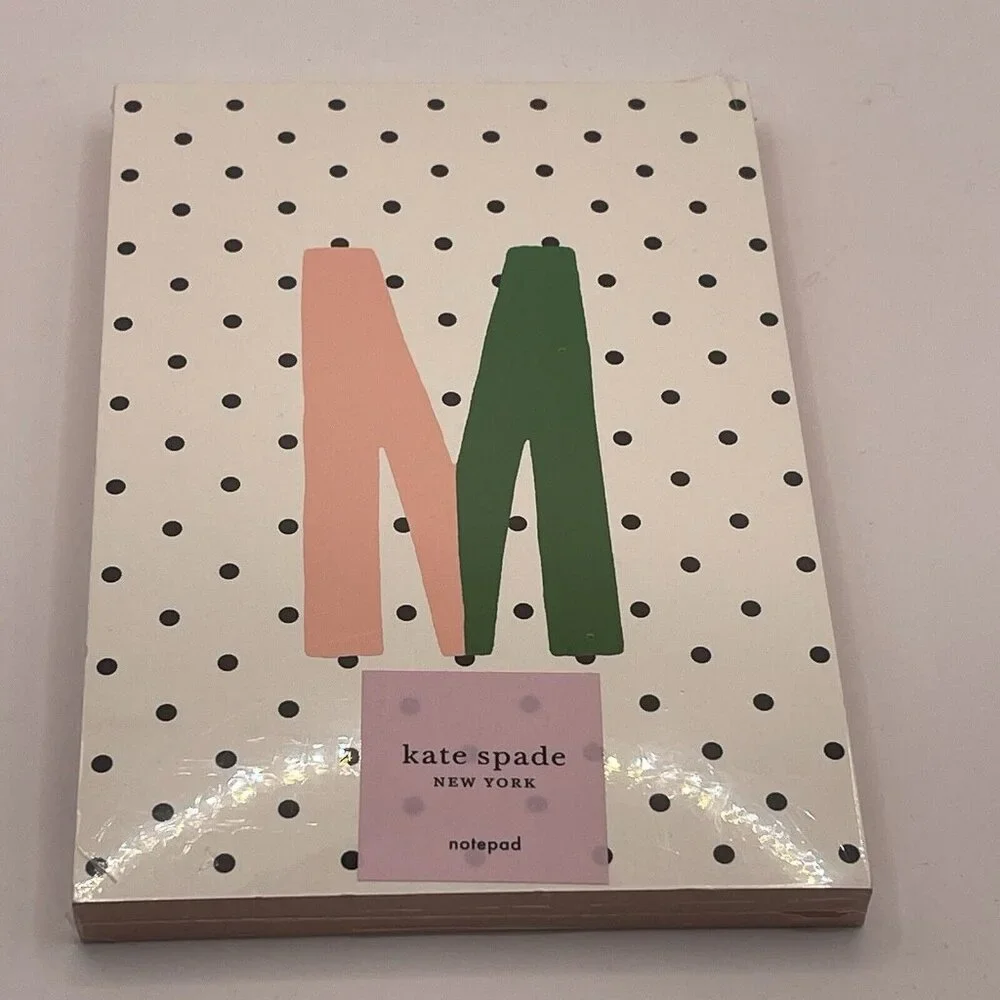 Kate Spade New York Initial M Notepad Paper Pad with 100 Blank Sheets 7